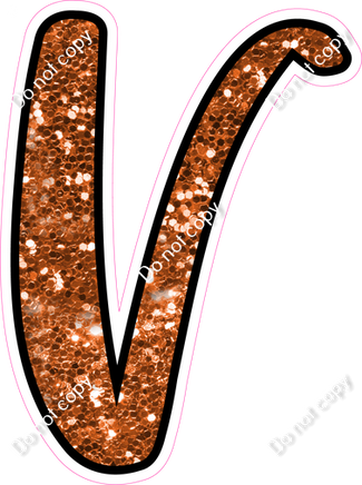 CUL 23.5" Individuals - Orange Sparkle V