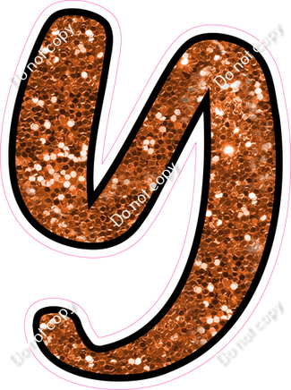 CUL 23.5" Individuals - Orange Sparkle Y