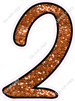 CUL 23.5" Individuals - Orange Sparkle 2