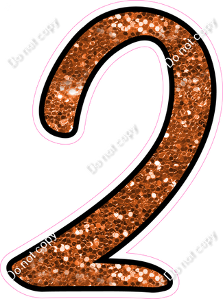 CUL 23.5" Individuals - Orange Sparkle 2