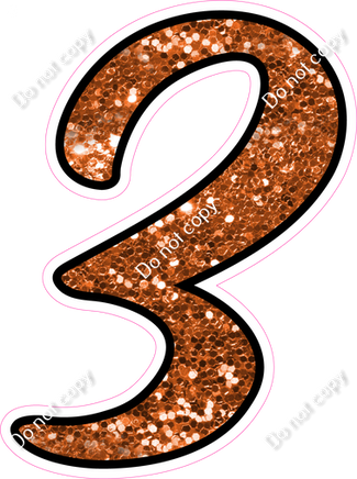 CUL 23.5" Individuals - Orange Sparkle 3