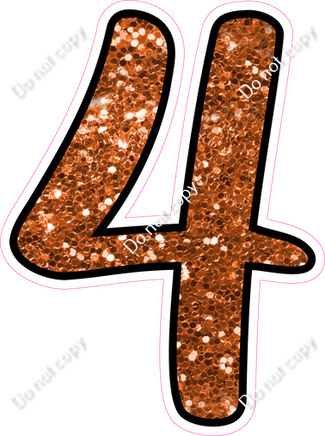 CUL 23.5" Individuals - Orange Sparkle 4