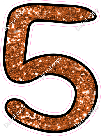 CUL 23.5" Individuals - Orange Sparkle 5