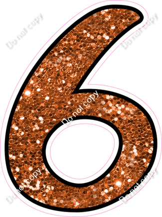 CUL 23.5" Individuals - Orange Sparkle 6