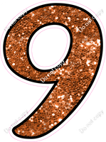 CUL 23.5" Individuals - Orange Sparkle 9