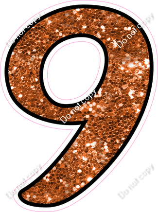 CUL 23.5" Individuals - Orange Sparkle 9