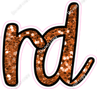 CUL 23.5" Individuals - Orange Sparkle RD