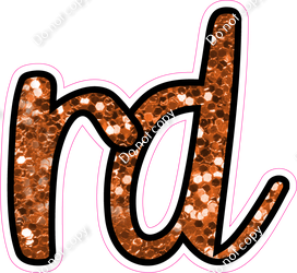 CUL 23.5" Individuals - Orange Sparkle RD