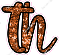 CUL 23.5" Individuals - Orange Sparkle TH