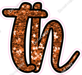 CUL 23.5" Individuals - Orange Sparkle TH