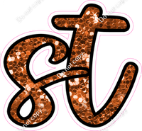 CUL 23.5" Individuals - Orange Sparkle ST