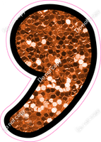 CUL 23.5" Individuals - Orange Sparkle Apostrophe
