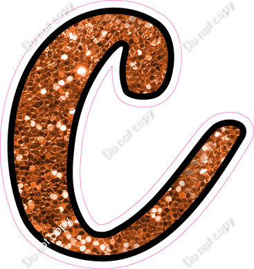 CUL 23.5" Individuals - Orange Sparkle c