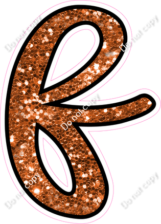 CUL 23.5" Individuals - Orange Sparkle f