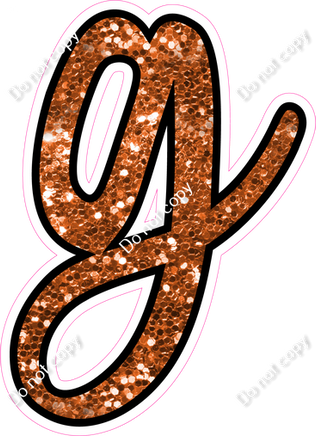 CUL 23.5" Individuals - Orange Sparkle g