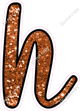 CUL 23.5" Individuals - Orange Sparkle h