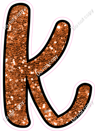 CUL 23.5" Individuals - Orange Sparkle k