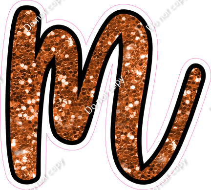 CUL 23.5" Individuals - Orange Sparkle m