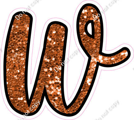 CUL 23.5" Individuals - Orange Sparkle w