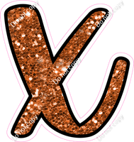 CUL 23.5" Individuals - Orange Sparkle x