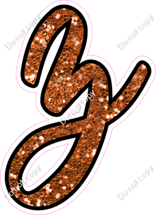 CUL 23.5" Individuals - Orange Sparkle z