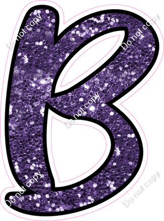 CUL 23.5" Individuals - Purple Sparkle B