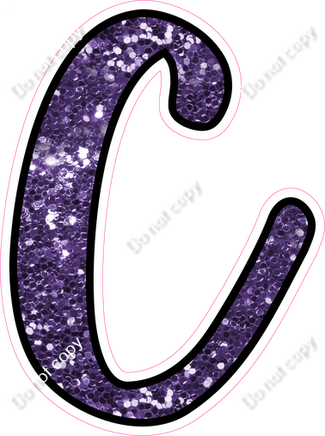 CUL 23.5" Individuals - Purple Sparkle C