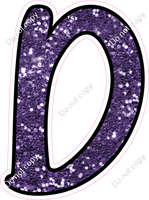 CUL 23.5" Individuals - Purple Sparkle D