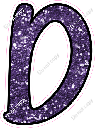 CUL 23.5" Individuals - Purple Sparkle D