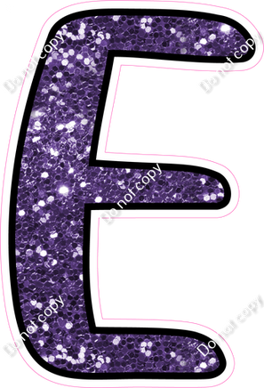 CUL 23.5" Individuals - Purple Sparkle E