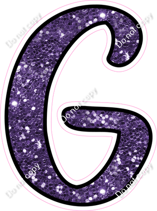 CUL 23.5" Individuals - Purple Sparkle G