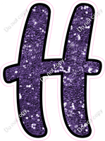 CUL 23.5" Individuals - Purple Sparkle H