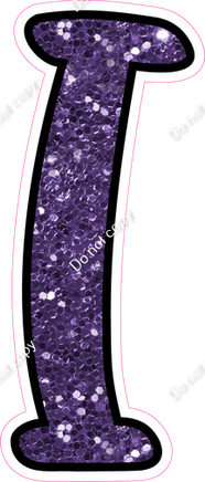 CUL 23.5" Individuals - Purple Sparkle I