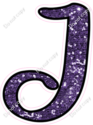 CUL 23.5" Individuals - Purple Sparkle J