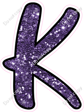 CUL 23.5" Individuals - Purple Sparkle K