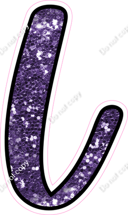 CUL 23.5" Individuals - Purple Sparkle L