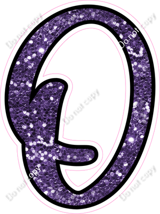 CUL 23.5" Individuals - Purple Sparkle O