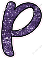 CUL 23.5" Individuals - Purple Sparkle P