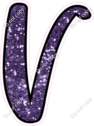CUL 23.5" Individuals - Purple Sparkle V