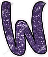 CUL 23.5" Individuals - Purple Sparkle W