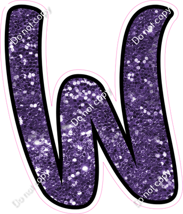 CUL 23.5" Individuals - Purple Sparkle W