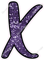 CUL 23.5" Individuals - Purple Sparkle X