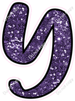 CUL 23.5" Individuals - Purple Sparkle Y