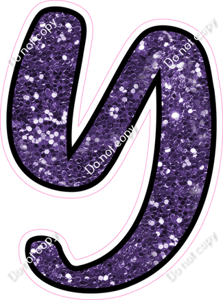 CUL 23.5" Individuals - Purple Sparkle Y