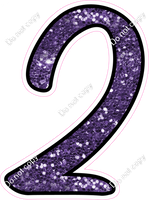 CUL 23.5" Individuals - Purple Sparkle 2