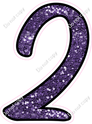 CUL 23.5" Individuals - Purple Sparkle 2