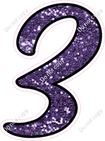 CUL 23.5" Individuals - Purple Sparkle 3