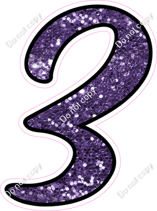 CUL 23.5" Individuals - Purple Sparkle 3