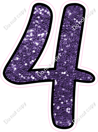 CUL 23.5" Individuals - Purple Sparkle 4