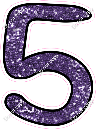 CUL 23.5" Individuals - Purple Sparkle 5